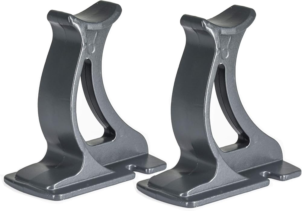 Valdern Anthracite Grey Column Radiator Support Feet Pair 100mm High Die Cast
