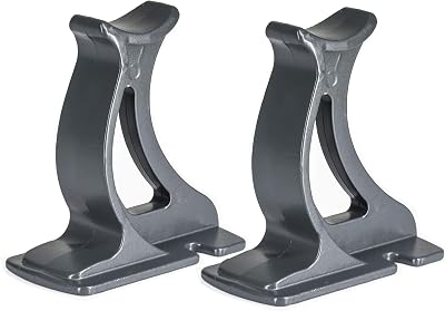 Valdern Anthracite Grey Column Radiator Support Feet Pair 100mm High Die Cast