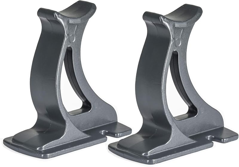 Valdern Anthracite Grey Column Radiator Support Feet Pair 100mm High Die Cast