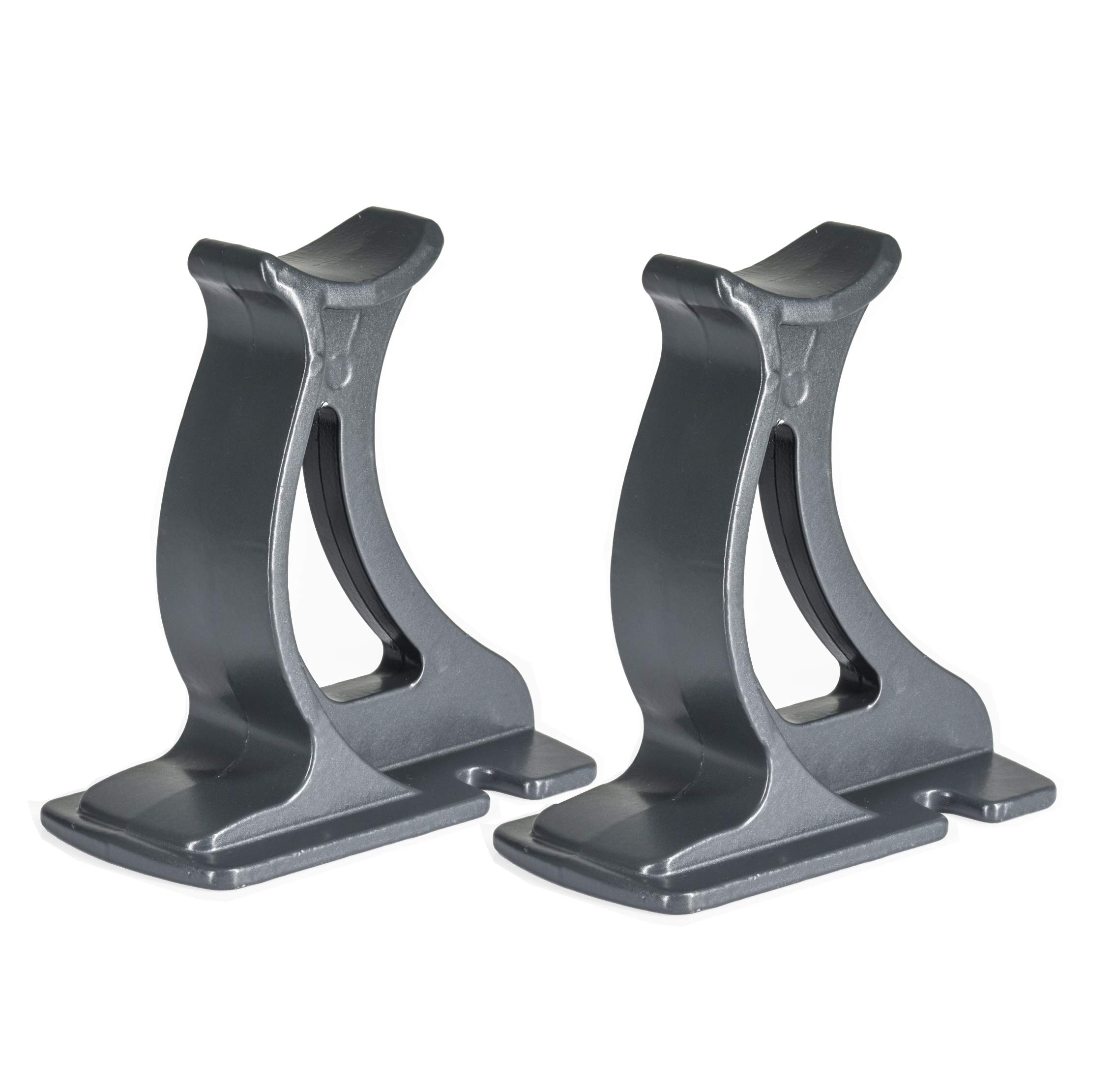 "Valdern" Pair of Universal Traditional Column Radiator Support Feet Available in White | Black | Anthracite Grey -100 mm High (Anthracite Grey)