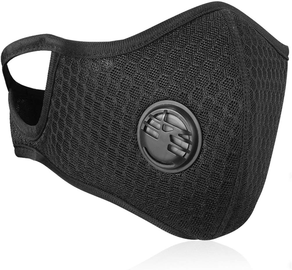 N99 Respirator Mask Dust masks Anti Pollution Mask with Valve Replacement Filter Washable Cotton Anti Dust Mouth Mask for cycling, motorcycle and all outdoor activities.