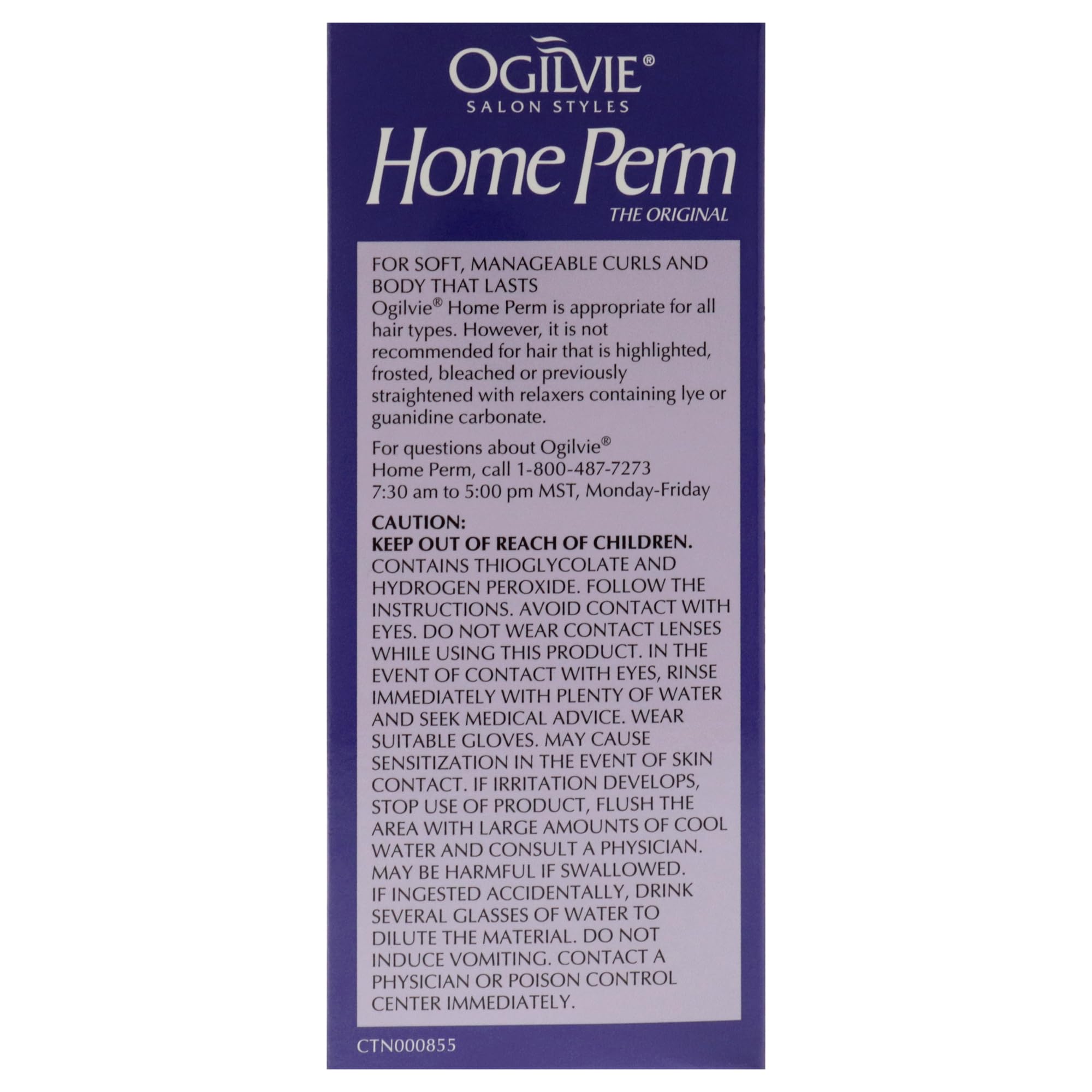 Ogilvie Salon Styles Home Perm The Original - For Color Treated, Thin, or Delicate Hair - 1 Application