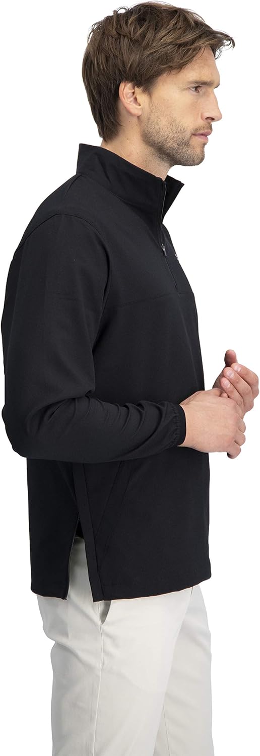 Mens Windbreaker Jackets - Half Zip Golf Pullover Wind Jacket - Vented, Dry Fit : Clothing