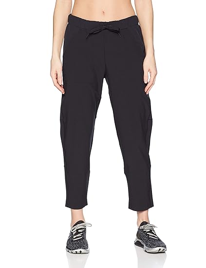 women's ua woven ankle crop