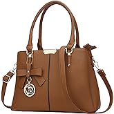 KKXIU 3 Zippered Compartments Purses and Handbags for Women Top Handle Satchel Shoulder Ladies Bags