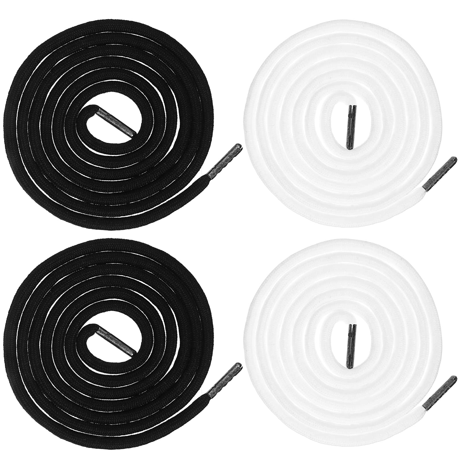 Healifty 4pcs Drawstring Cords Replacement Flexible Threader Cotton Ropes Universal for Sweatpants Shorts Hoodies Jackets Coats Pants Shoes