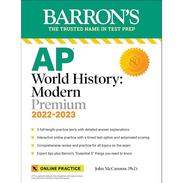 AP World History: Modern Premium: With 5 Practice Tests (Barron's