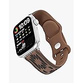 Wrangler® "Aztec Trail" Silicone Band for Apple Watch®, Western Aztec Pattern, Fits all Apple Watch® Series and Sizes