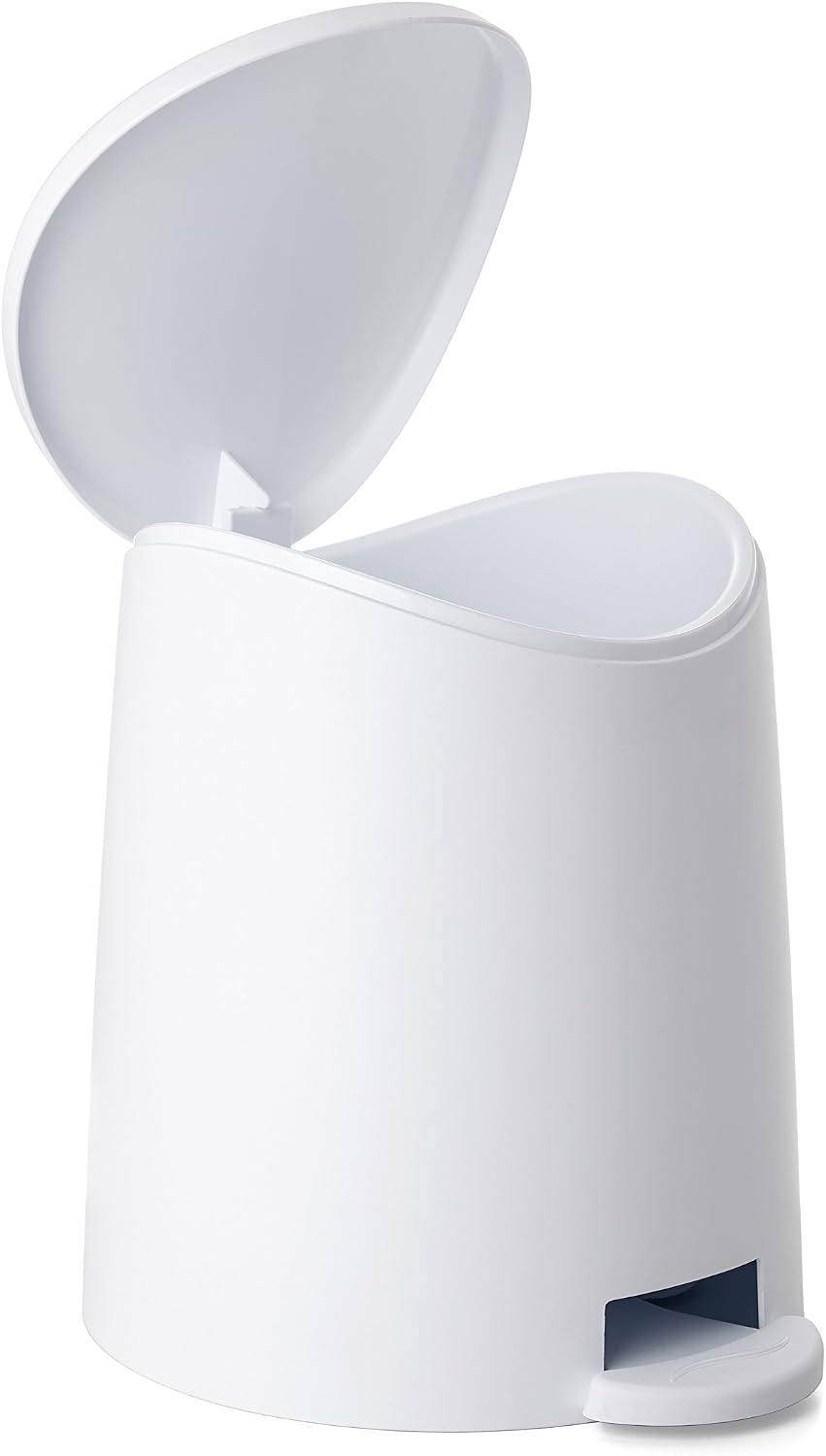 TATAY Bathroom Bin with Standard Pedal 3L, White - Image 3
