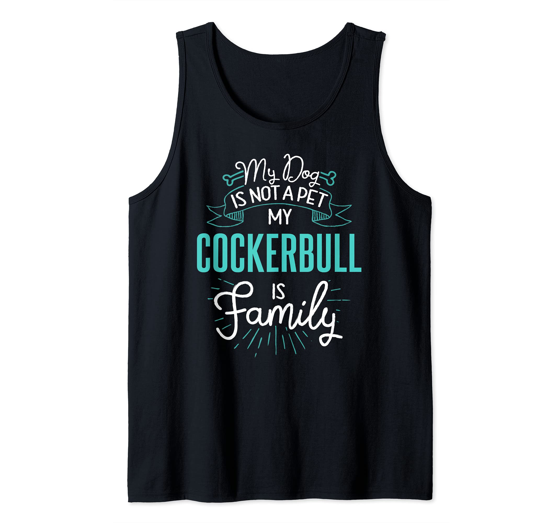 Cute Cockerbull Design Family Dog Giftn Tank Top