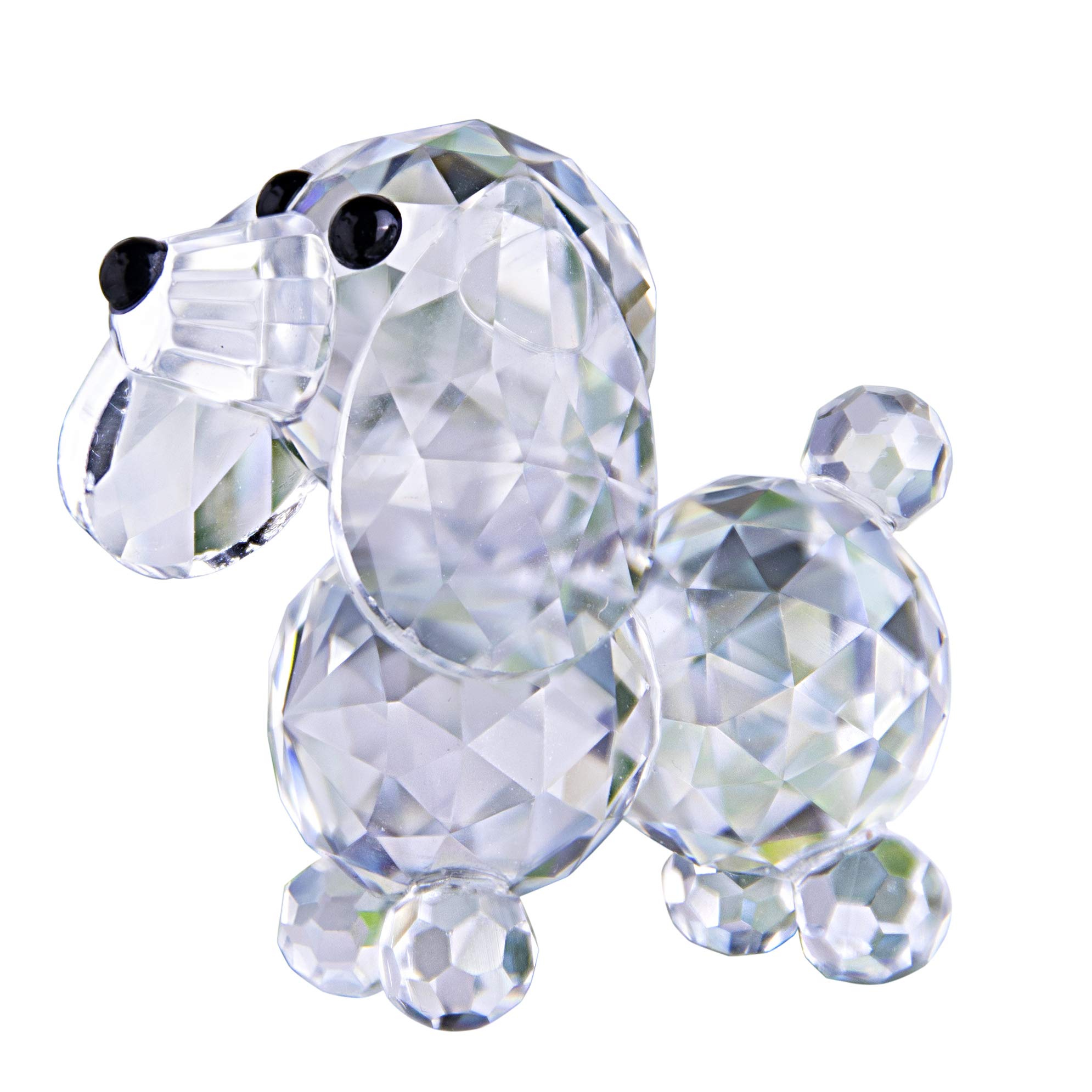 H&D Cut Crystal Dog Animal Figurine Collection,Glass Dog Ornament Table Decor — image 1