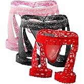 eywlwaar Men's Lace Lingerie Underwear Sexy Sissy Thongs Panties Boxer briefs