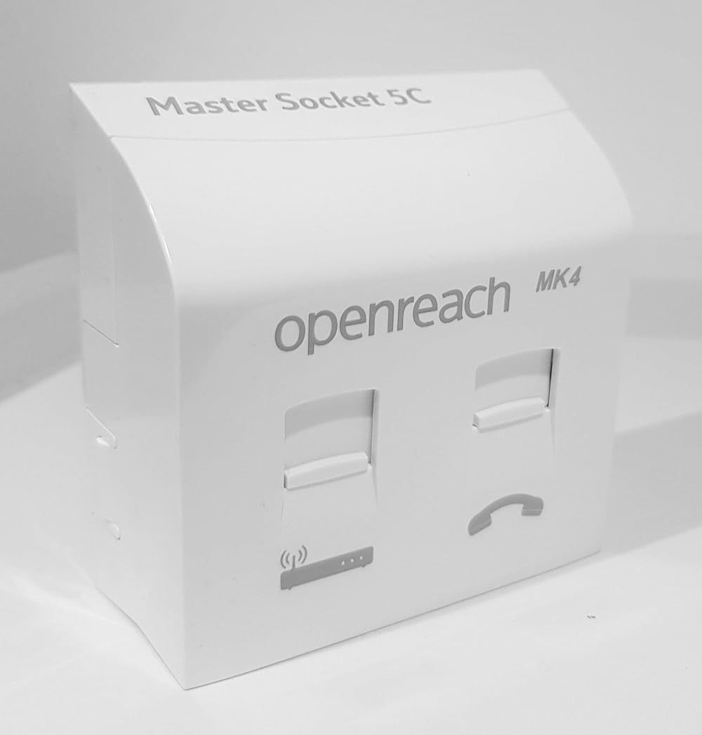 Openreach 2019 Telephone Master Socket NTE5c MK2 & VDSL/ADSL Faceplate MK4