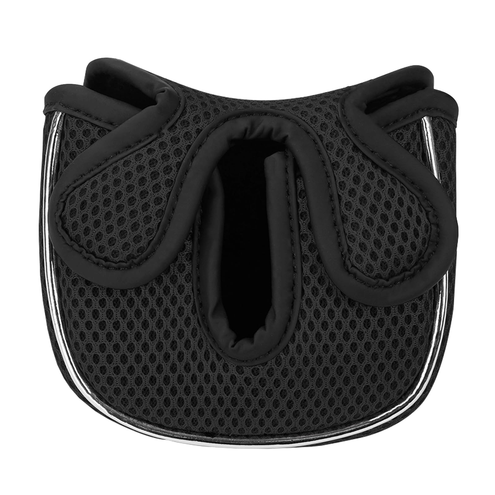 Andux Golf Putter Head Covers for Low Center Shaft Putter MT/TG23, Square Black