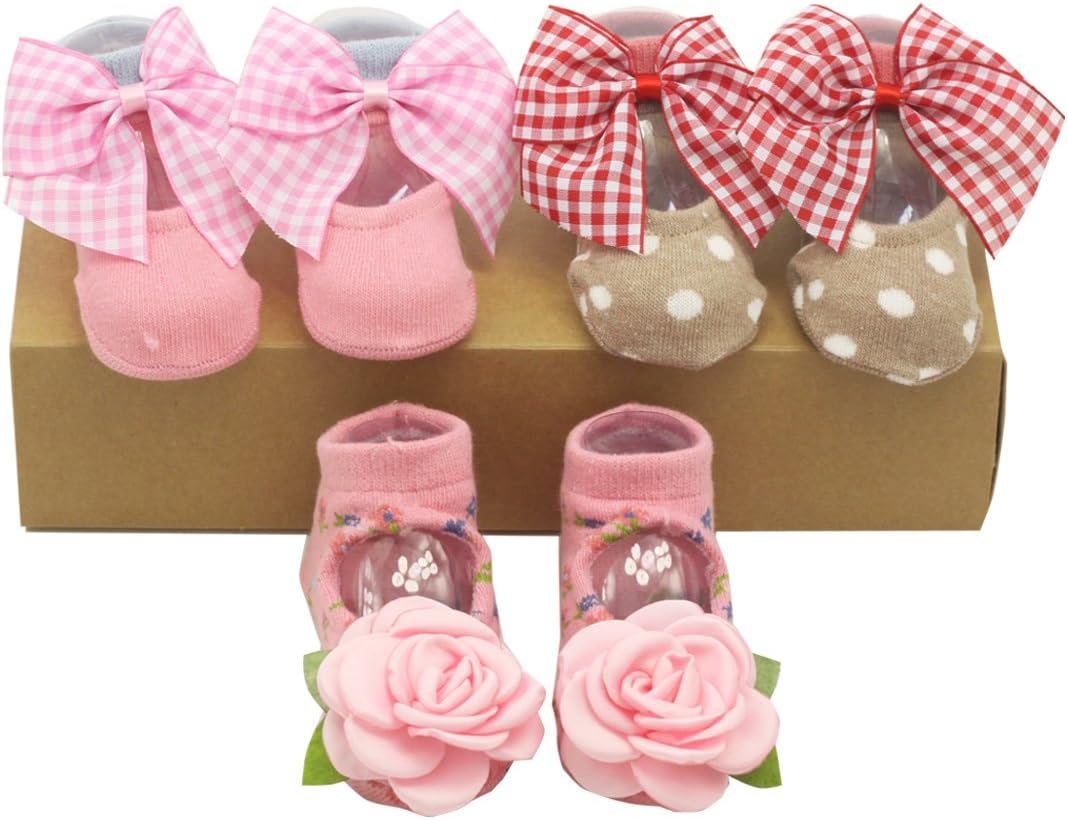 Baby Girl Toddler Walking Socks Infant Boat Shoes Ankle Socks Newborn Gifts