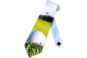 Three Rooker Golf Ties Mens Sports Necktie Putting Green Tie