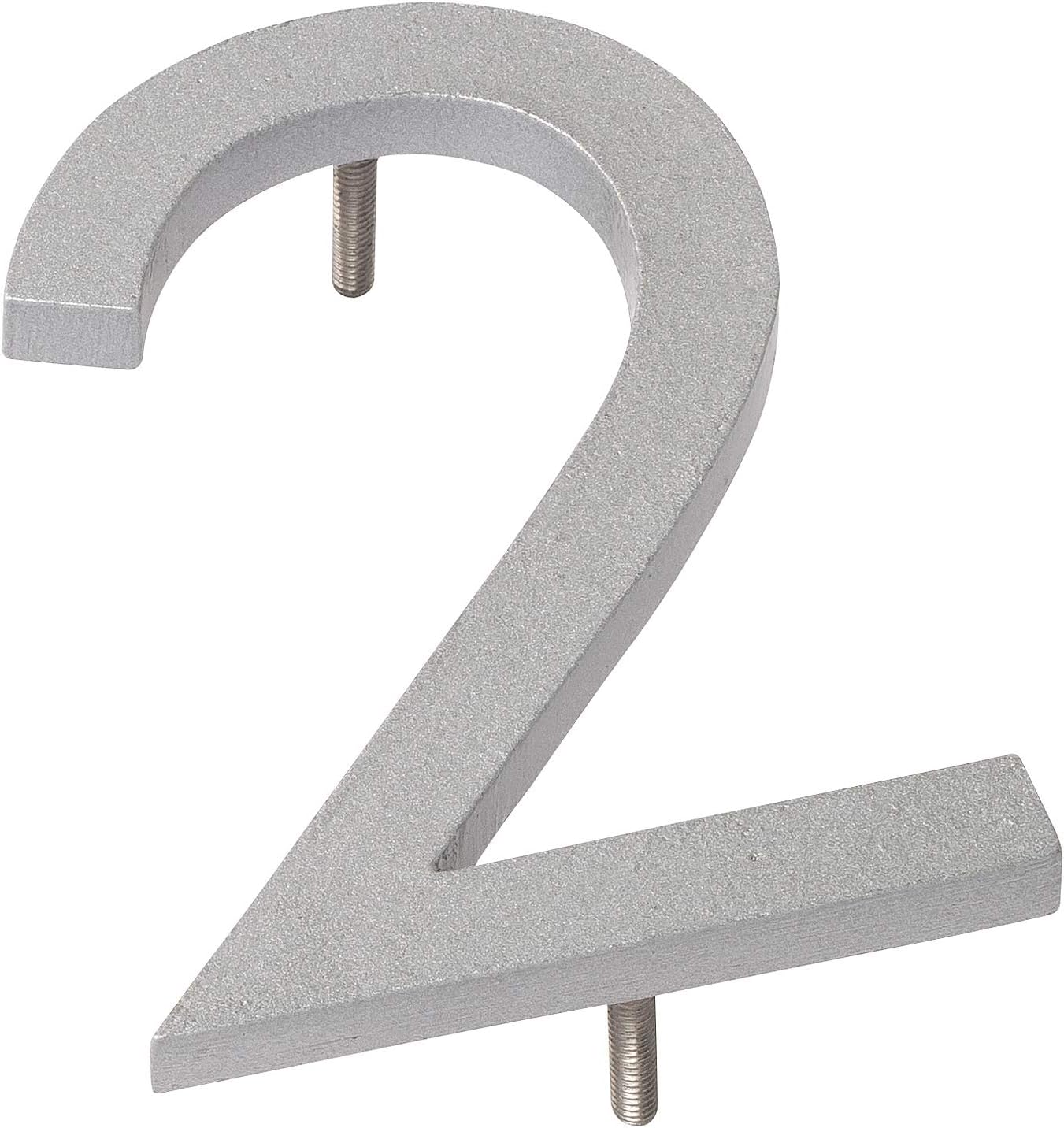 Address Signs - Montague Metal Products MHN-04-F-SR1-2 Solid Aluminum Modern Floating Address House Numbers, 4