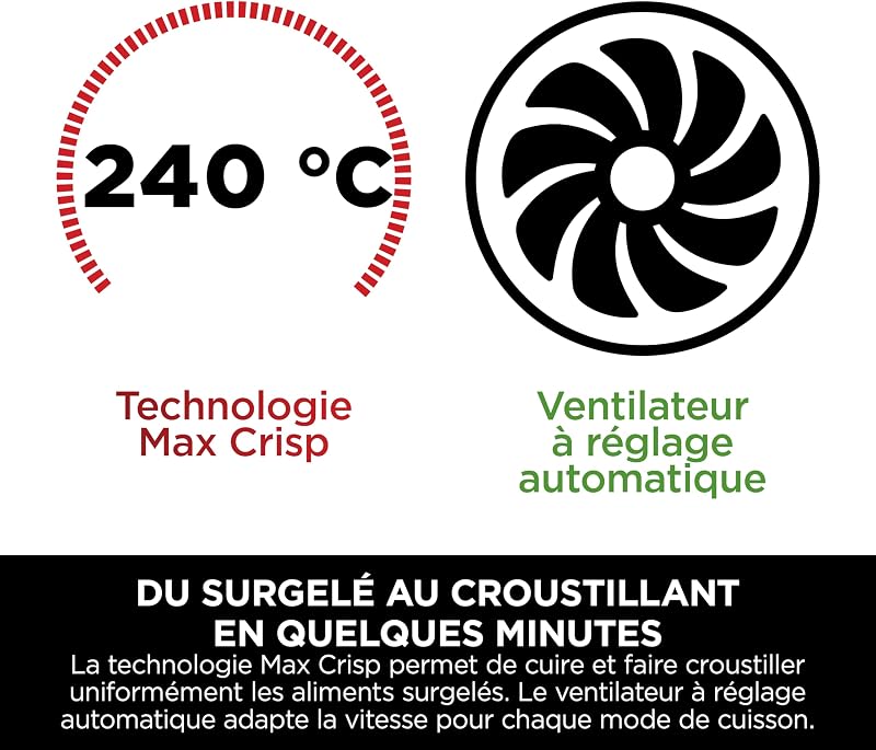 Air Fryer Dual Zone numérique, Friteuse à air, 2 compartiments, 7,6L