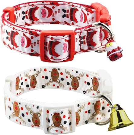 dog christmas bell collar