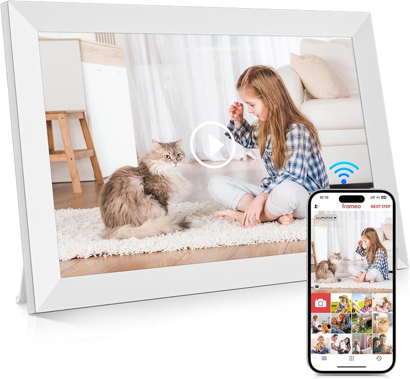 GGUA 10.1 Inch WiFi Digital Photo Frame 64GB IPS Touch Frameo Sharing