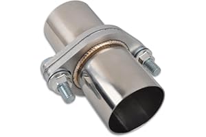 FGJQEFG Exhaust Flange Bolts Quick Fix Repair Pipe Kit w/Gasket & Hardware, 2.5'' Inch ID 2 Bolts T304 Stainless Steel Universal Flange Replacement Kit