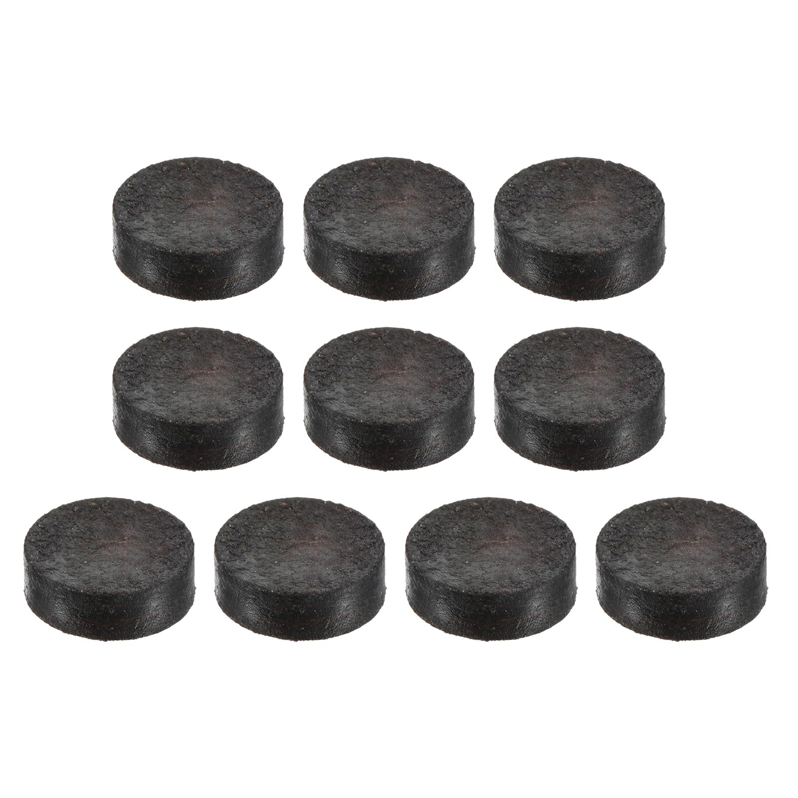 PATIKIL 13mm Pool Cue Tips, 10 Pack Pool Billiard Cue Tips Pool Stick Replacement Tip Snooker Cue Tips for Pool Cue, Brown