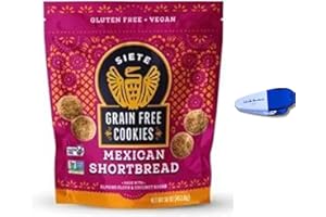 Siete Grain Free Mexican Shortbread Cookies, 16 oz, bundled with Infinite Abundance Chip Clip!