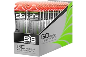 Science in Sport Energy Gel Pack, SIS Energy Gel + Electrolyte, 22g Fast Acting Carbs, Performance & Endurance Gels, Salted Strawberry Flavor - 2 Oz. (30 Pack)