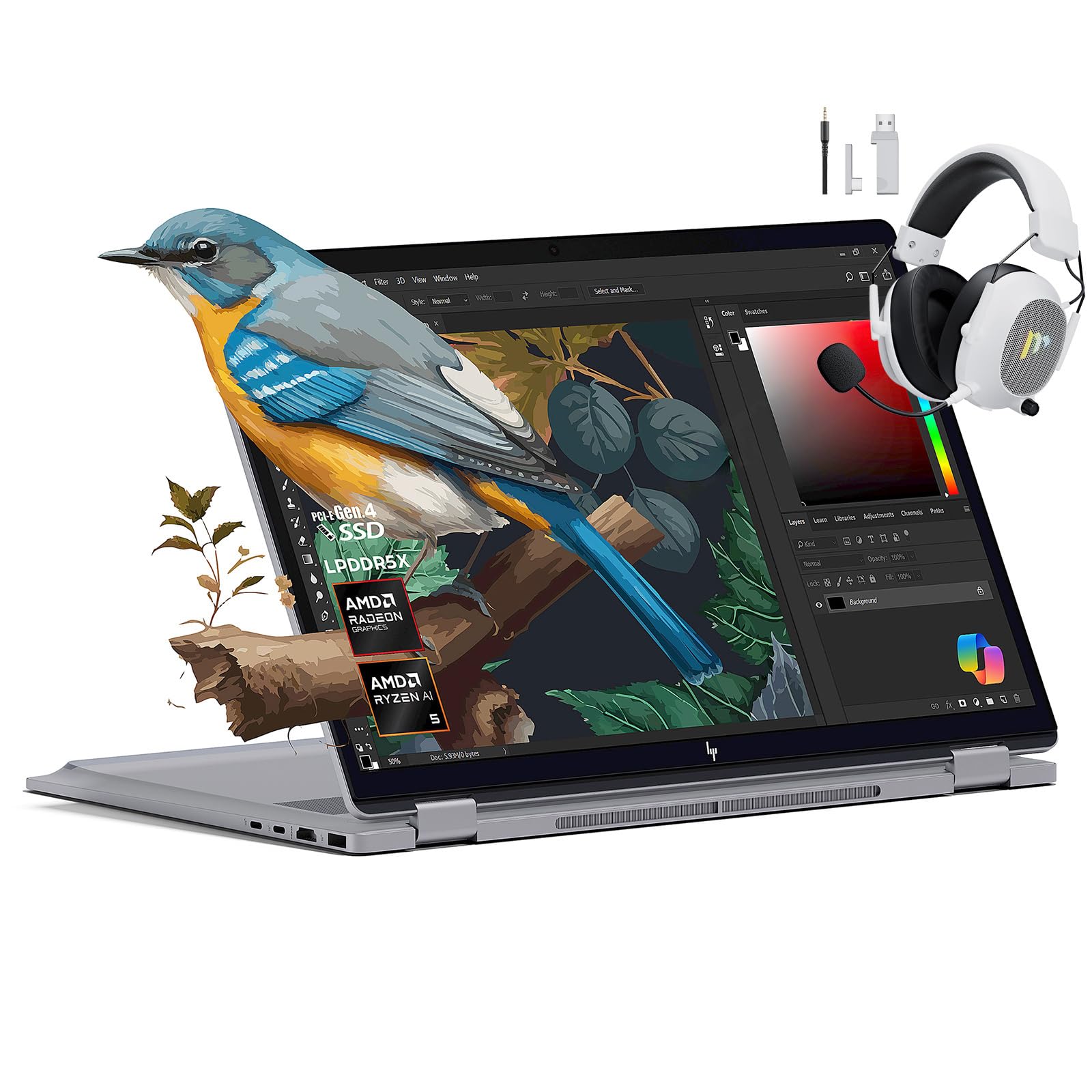 HP 2025 New Envy x360 2-in-1 Laptop, OmniBook X Flip 16