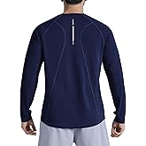 Men's Long Sleeve Sun Protection Swim Shirts UPF 50+ Rash Guard Quick Dry Lightweight Fishing Shirts for Beach Summer