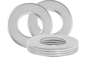 Zernmiarder 3/4" Stainless Steel Flat Washers - 1-15/32" Outside Diameter, 304（18-8） Stainless Steel Washers Metal Washer for Screws Bolts, Pack of 5