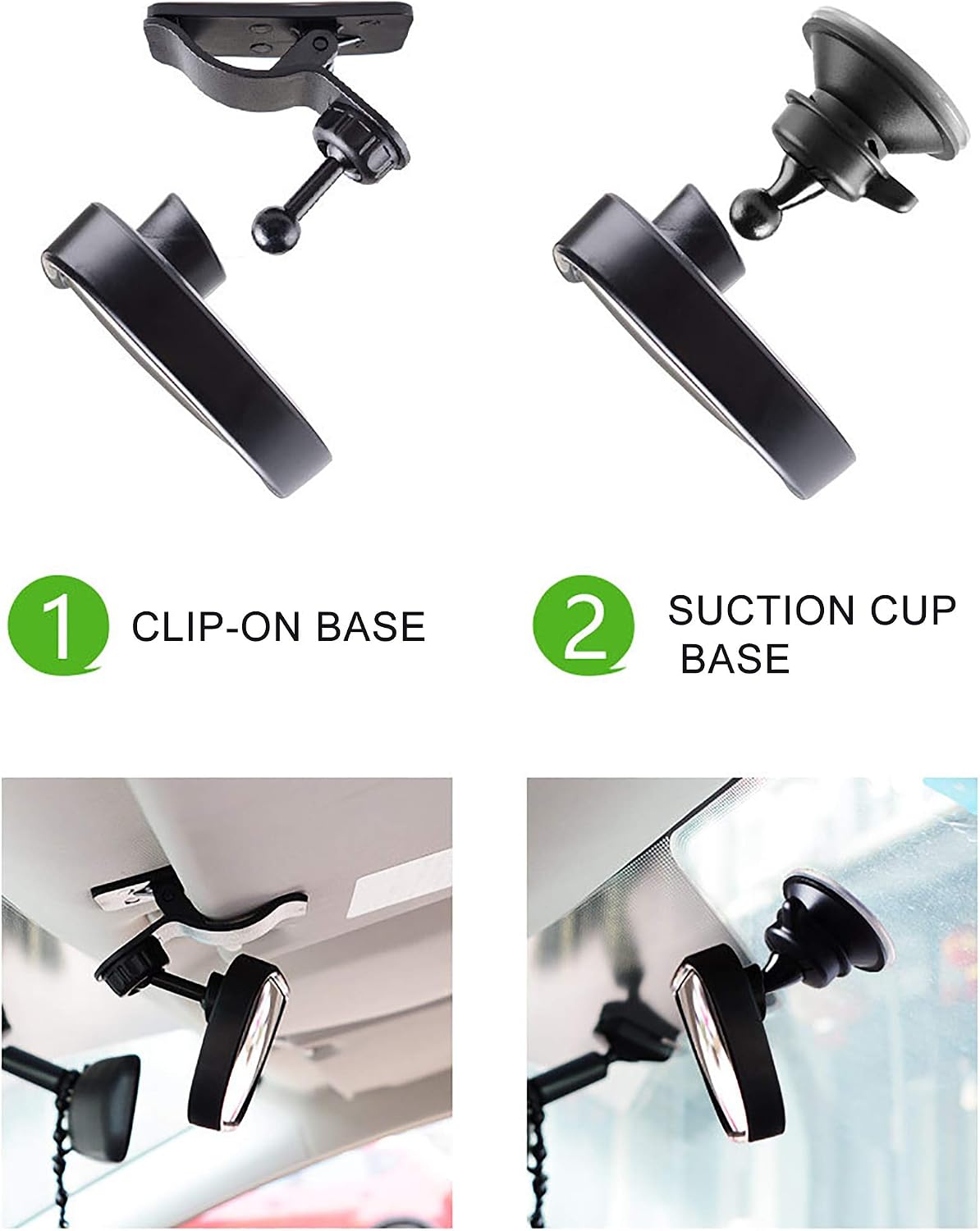 Rear Seat Mirror, Baby Kids Rearview Mirror, Rear Seat Mirror for Baby Child Seat with Suction Cups and Bracket - Image 4