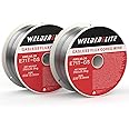 WelderElite 2-Pack, Dual Diameter: One 0.030" & One 0.035" Gasless Flux Core Wire, Each 2lb, MIG Welding, E71T-GS, Ideal for Various Galvanized, Stainless & Mild Steel Projects