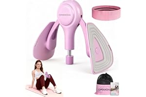 OPDEKEHA Thigh Trainer Thigh Exerciser for Women, 15-70lb Adjustable Resistance Inner Thigh Exerciser with Soft Pads, Thigh Trainer for Pelvic Floor Muscle Repair, Kegel Exercise