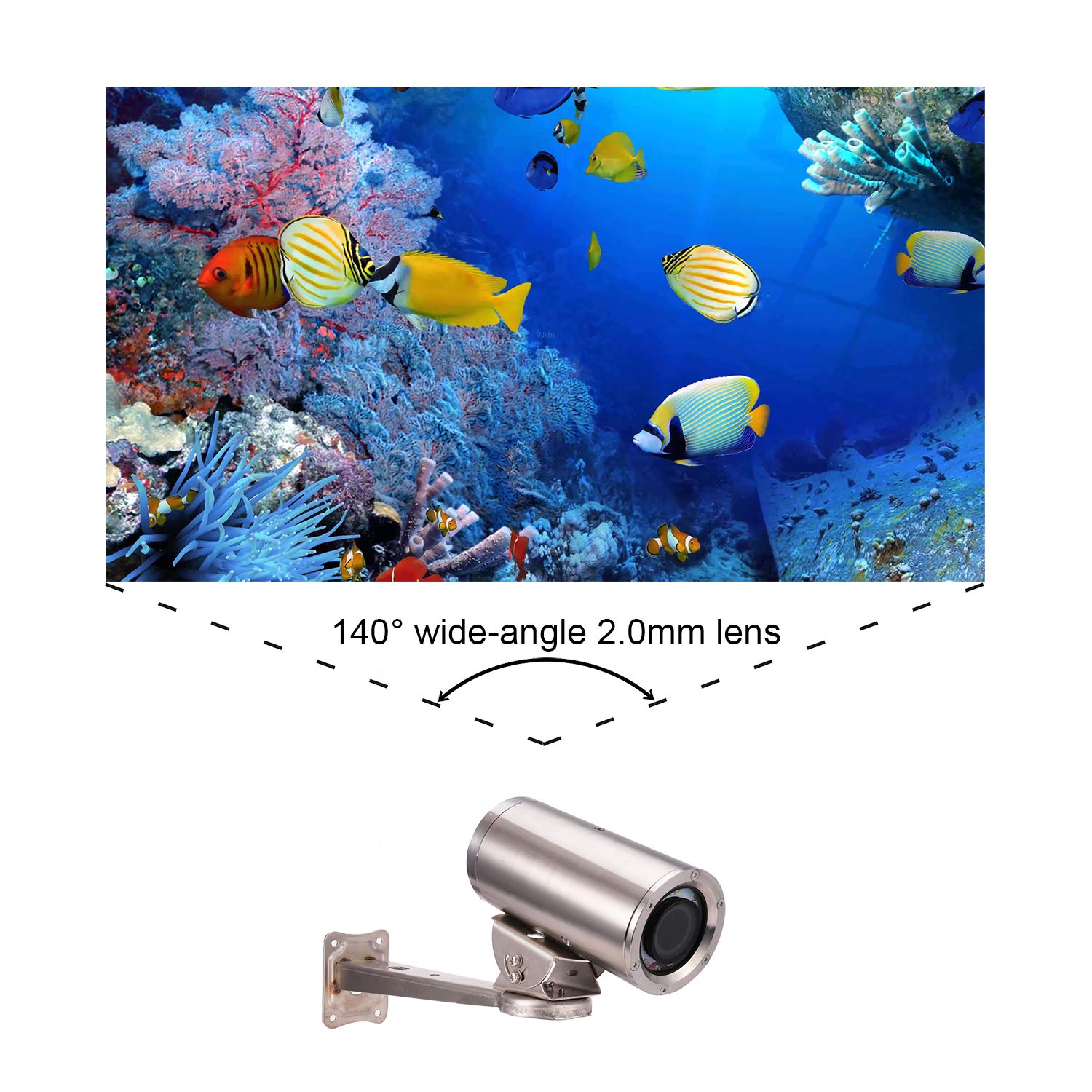 Camera & Photo BARLUS 316L Stainless Steel 1080P Underwater POE IP