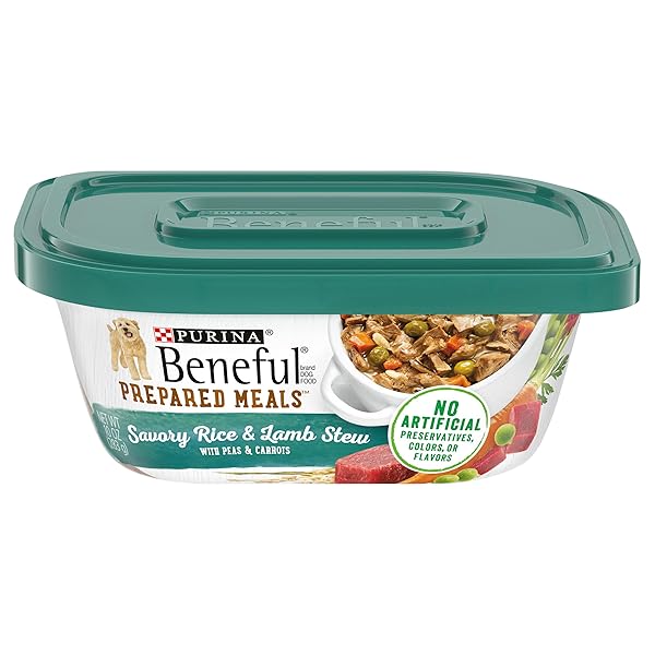 PURINA BENEFUL SAVORY RICE & LAMB STEW PREPARED MEALS DOG FOOD, 10 OZ