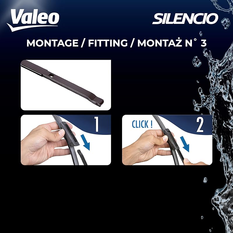Silencio x2 Balais d'Essuie-Glace VF324 - Avant - 600 mm / 450 mm