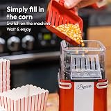 Gadgy Retro Hot Air Popcorn Machine Fat Free Healthy Snack Maker view 3