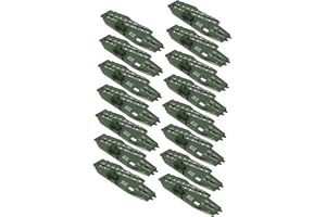 Toyvian 15pcs Aircraft Carrier Model and Miniature Boat Set for Boys Girls, 16.5cm Plastic Navy Ship Toys