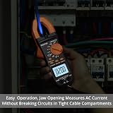 Proster Clamp Meter TRMS 6000 Counts 800A 600V Auto Range NCV Backlit view 8