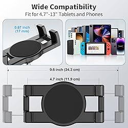 TeQable Tablet Wall Mount, 360° Rotating iPad Wall