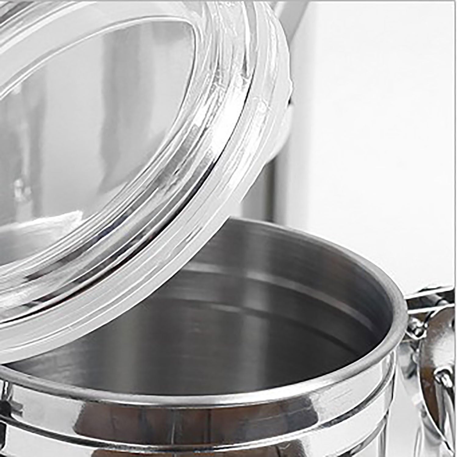 Airtight Canisters Sets for the Kitchen Stainless Steel - Beautiful for Kitchen Counter, Medium 64 fl oz, Food Storage Container, Tea Coffee Sugar Flour Canisters by SilverOnyx - Medium 64oz - 4 Piece: Home Improvement