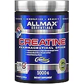 Allmax Creatine Monohydrate - Aid Muscle Growth & Strength Gains, No Artificial Ingredients - 1000g - 5g per Serving - 200 Se
