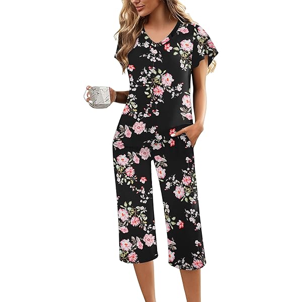 Flora Nikrooz Women's 2 Piece Super Soft Short Sleeve Shirt
