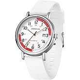 JIANDUN Waterproof Nurse Watch for Medical,Professionals,Students,Women Men, 24 Hour with Second Hand, Military Time Easy to Read Dial