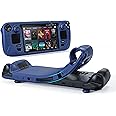 Syntech Protective Case Compatible with Steam Deck Accessories Console OLED/LCD, All-Round Protection with Non-Slip Thumb Grips, Silicone Cover for Enhanced Fit and Alignment-Navy Blue
