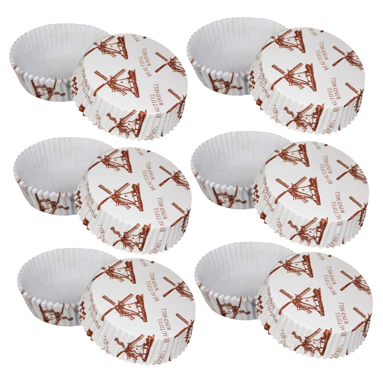 Cabilock Cup Cake Case 300pcs Round Baking Cake Paper Holders Odorless Paper Cupcake Wrappers