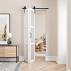 Paintable Bifold Barn Door, Fingerprint-Resistant 3