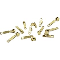 YKK Vintage Zipper Repair Kit - #5 Brass Sliders, Top & Bottom Stops For Metal Zippers