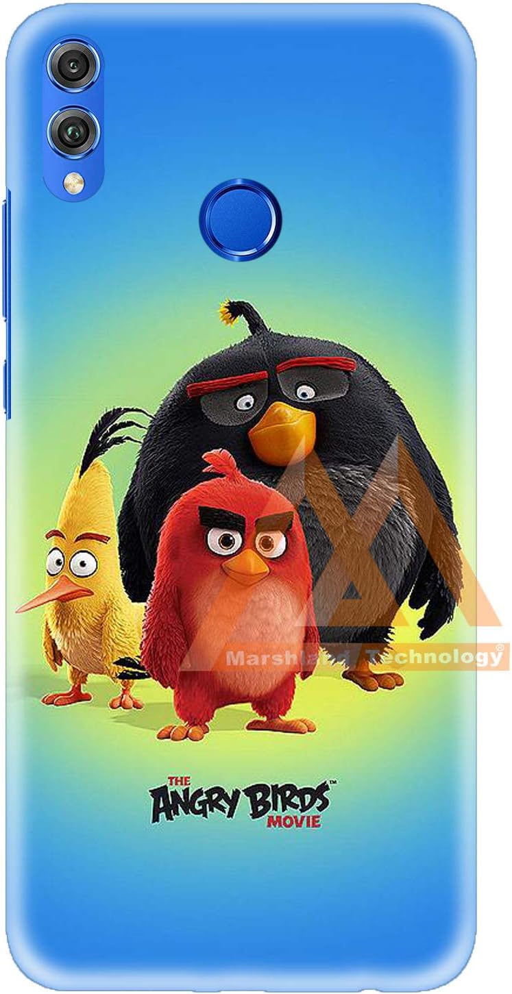 MARSHLAND Angry Bird Printed Hard Back Cover Compatible for Honor 8X